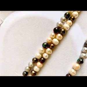 Freshwater pearls multicolour 2 strands